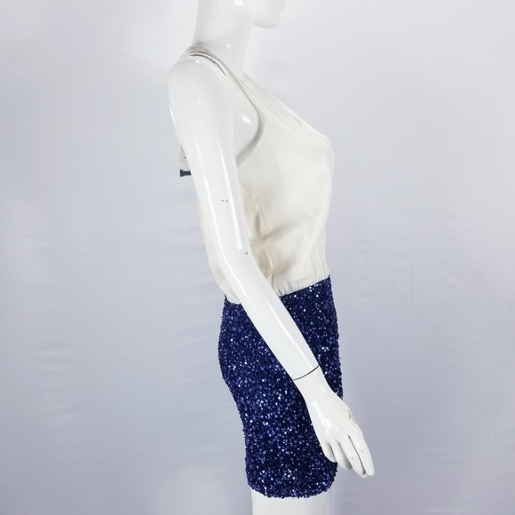 Parker Cluster Tank Dress Sequined Sequined Small - Picture 6 of 7
